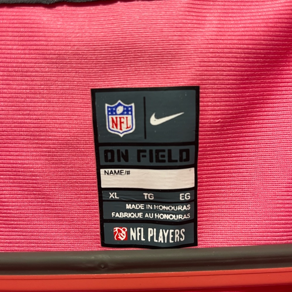 NFL Pink Women's Jersey with White Accents - Picture 3 of 6